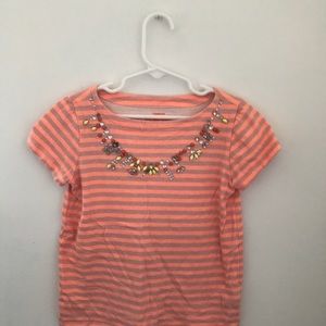 Stripped pink crew cuts t-shirt